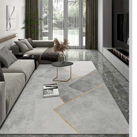 Soft Modern Abstract Area Rug Non Slip Carpet for Living Room