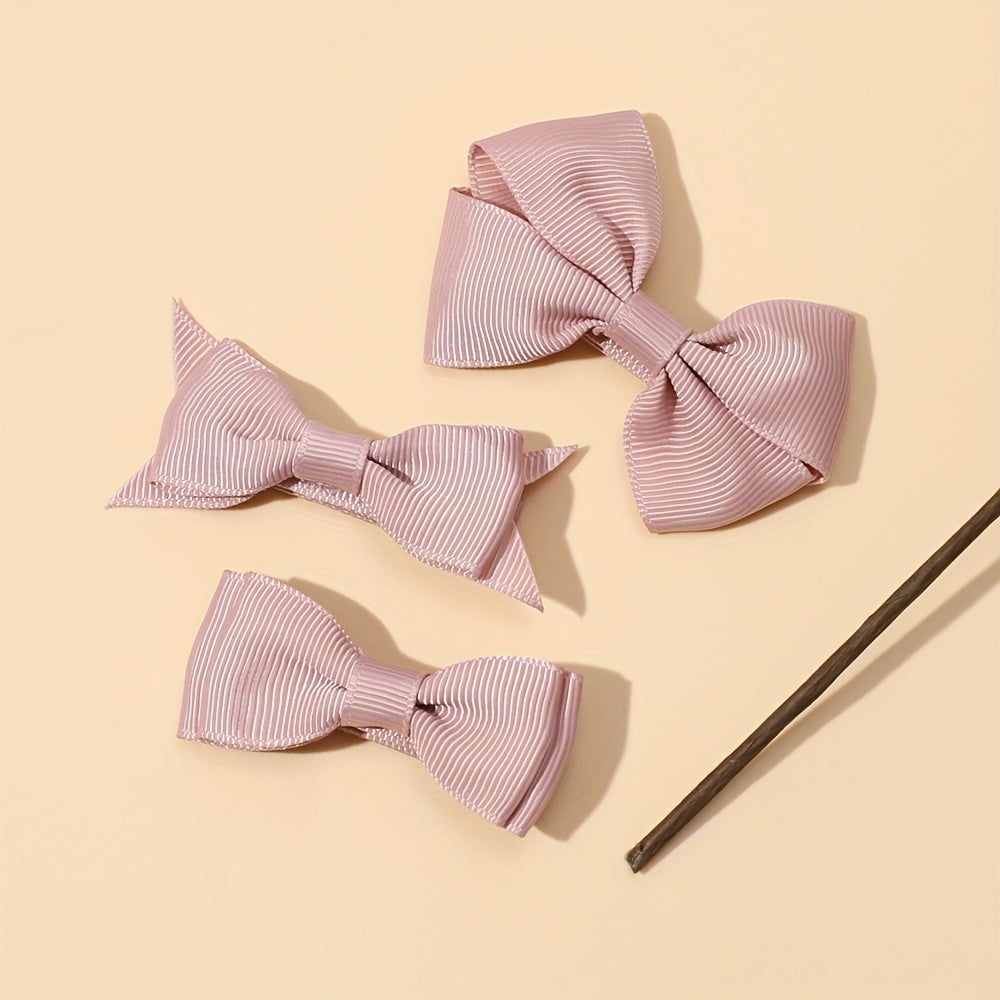 10pcs Bow Hair Clip Decorative Accessories Baby Girls