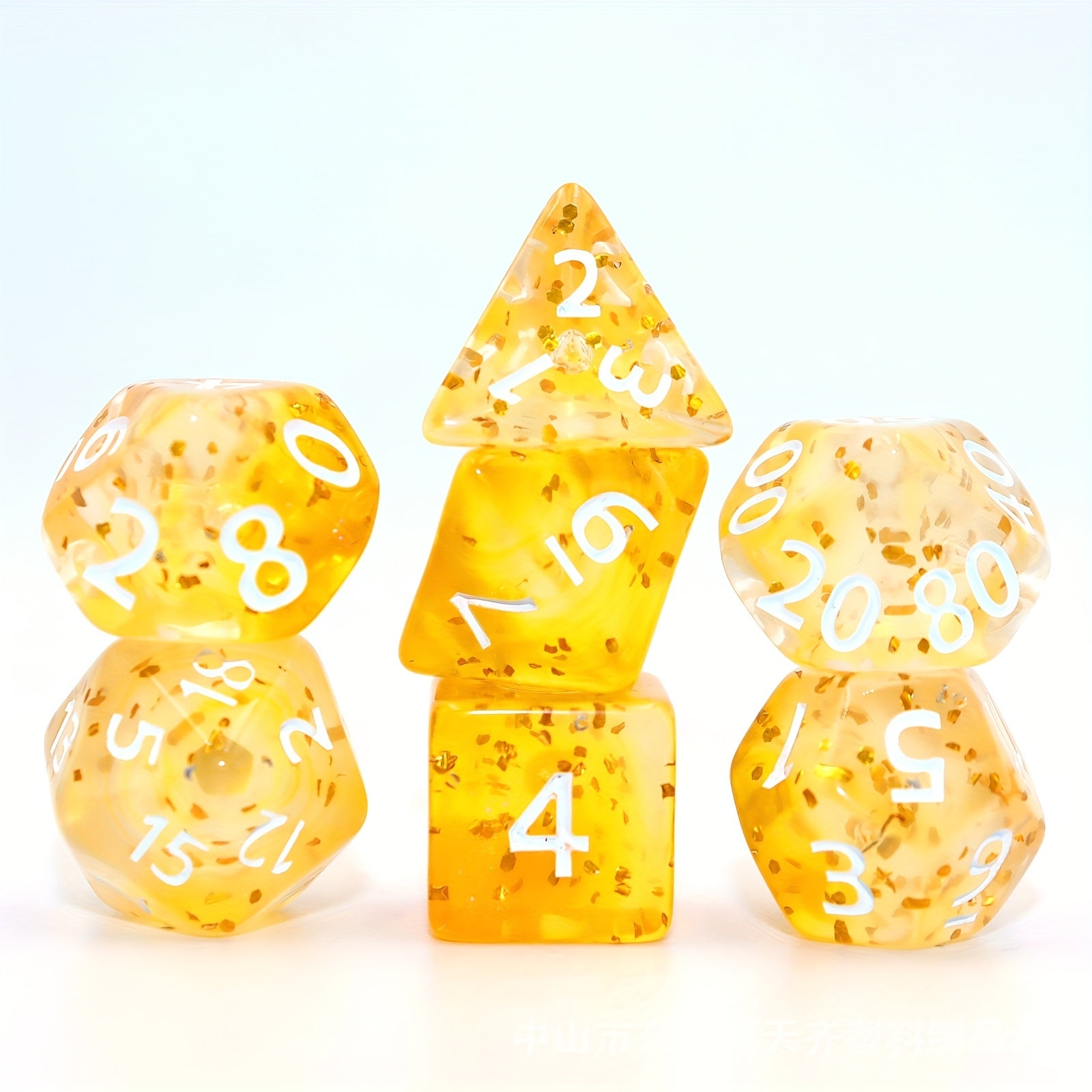 7pcs Letter Dice Set for Board Games and Parties
