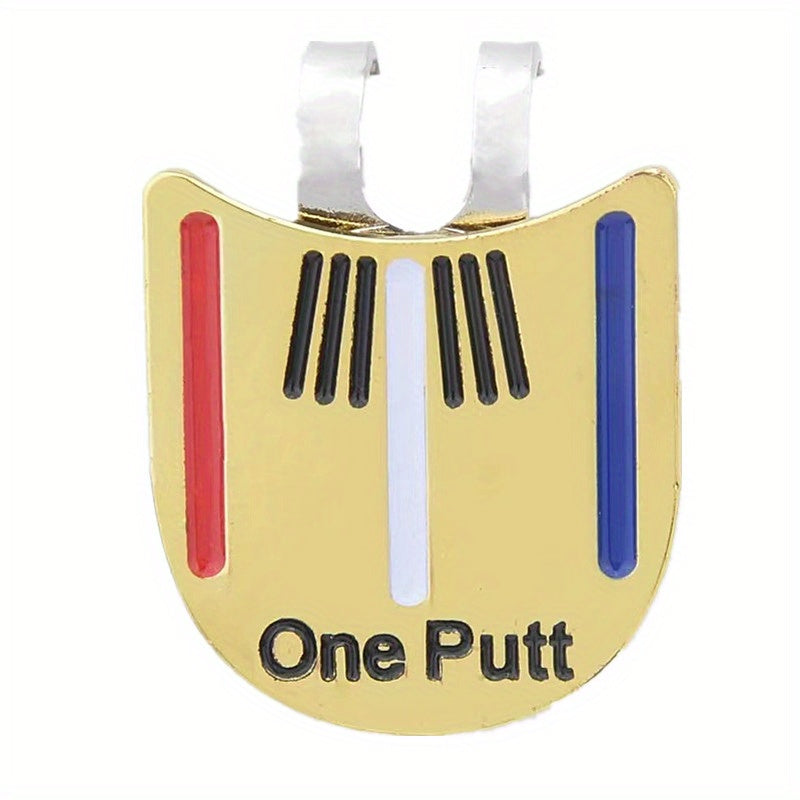 Magnetic Golf Ball Marker with Metal Construction and Hat Clip