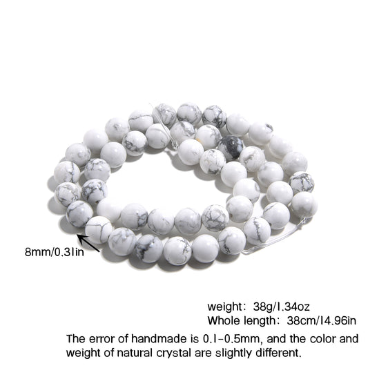 8mm Natural Crystal Long Chain Loose Beads Semi-finished Jewelry
