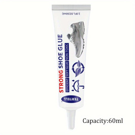 60ml Fast Setting Transparent Shoe Repair Glue - Washable & Ready To Use