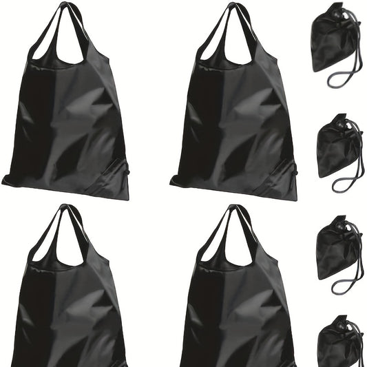 Foldable Drawstring Shopping Bag Reusable Grocery Shoulder Bag
