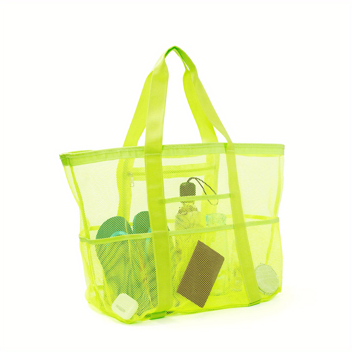 Large Capacity Beach Bag Mesh Clear Lightweight Storage Bag