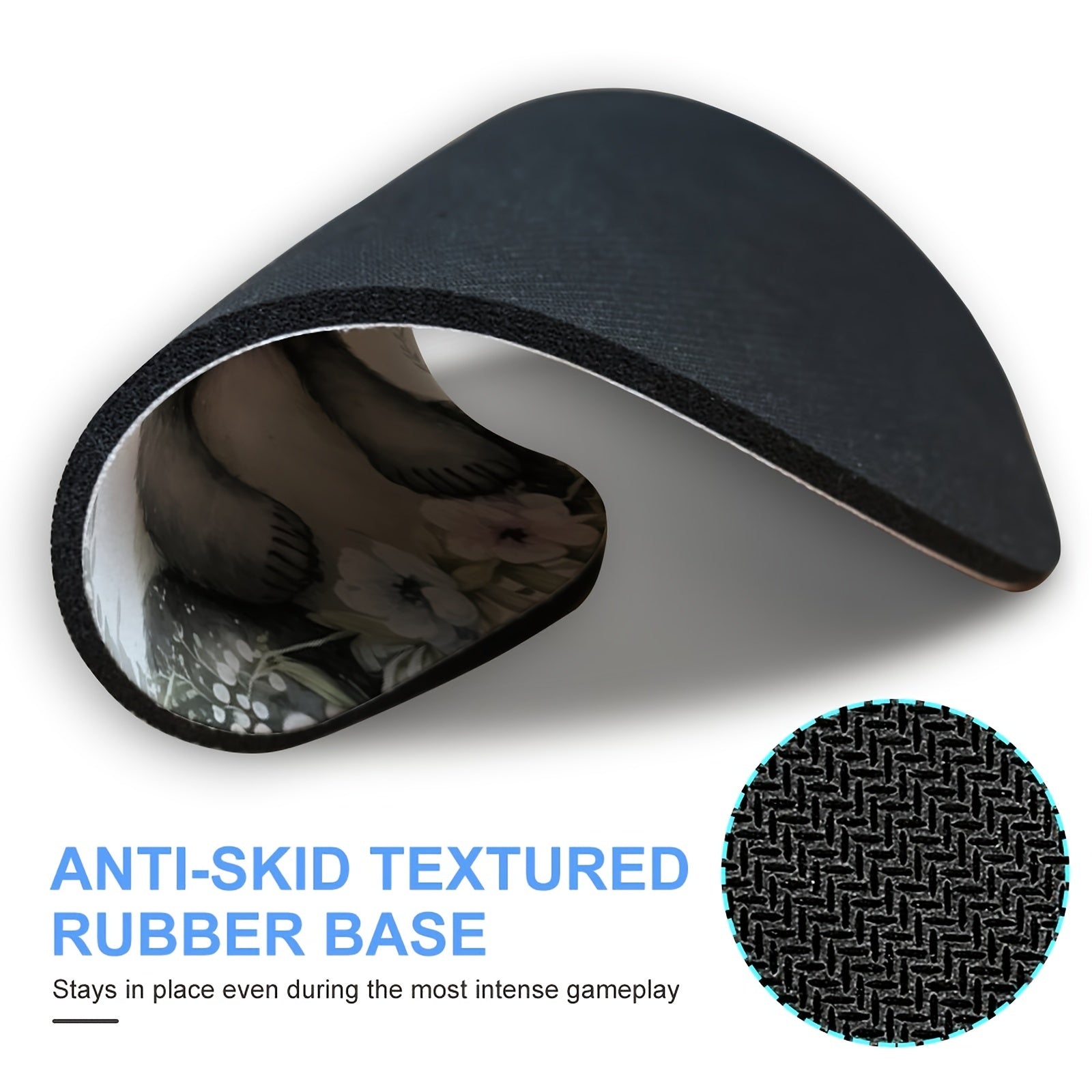 Panda Round Mouse Pad Non Slip Rubber Base Small Size 7.87 X 7.87 X 0.1inch