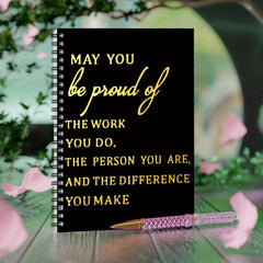Inspirational Graduation Notebook, Mixed Spiral Coil, Motivational Gift