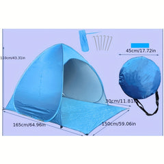 Quick Automatic Beach Tent Sun Shelter UV Protective Lightweight