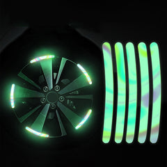 20 Pcs Reflective Strips Rim Tape for Car Motorcycle Wheels