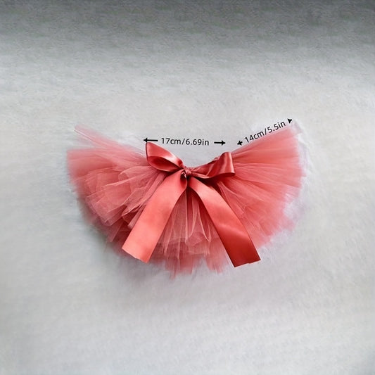 Pink Newborn Tutu Skirt & Headband Set 1st Birthday Photoshoot Prop