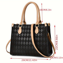 Large Capacity Business Handbag PU Tote Bag