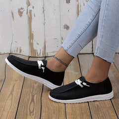 Women's Canvas Low Top Lace Up Shoes Lightweight