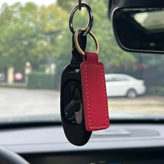 Leather Keychain Case with Secure Buckle - Ideal Gift