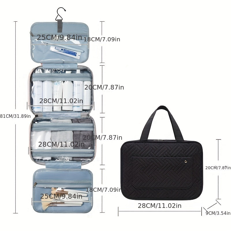 Travel Toiletry Bag for Makeup and Full Size Products