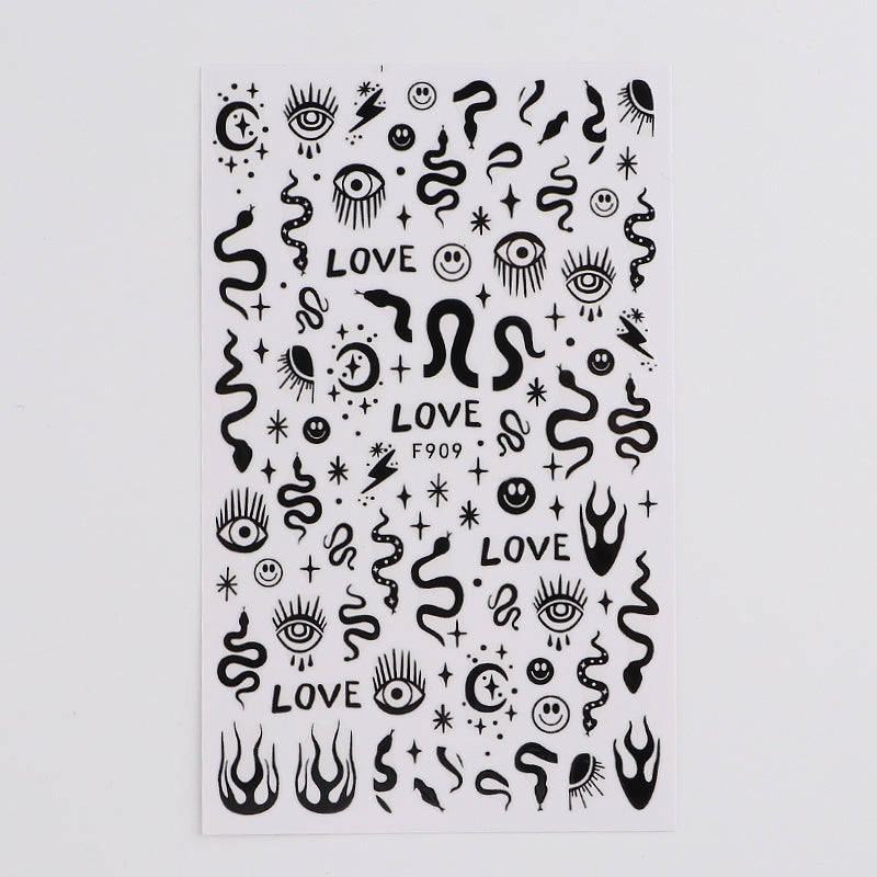 3D Self-Adhesive Nail Decoration Decals for DIY Nail Art