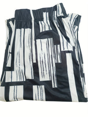  Geometric Print High Rise Jogger Trousers
