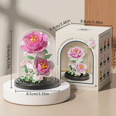 Artificial Flower Building Blocks Set for Home Decoration - Perfect Gift