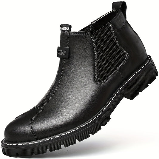 Men's Slip On Chelsea Boots Outdoor Anti-skid Rubber Sole Boots