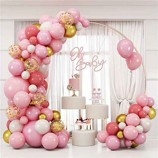 Pink Balloon Garland Arch Set for Proposal Wedding Baby Shower