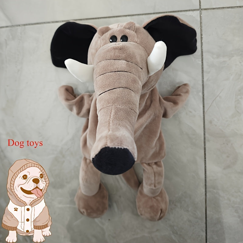Interactive Elephant Plush Toy - Soft Fabric - Playful Gift