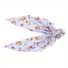 Floral Headband Ponytail Scrunchie Hair Accessories For Women