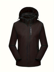 Women's 3-in-1 Outdoor Jacket: Waterproof, Windproof Hard Shell & Fleece Inner