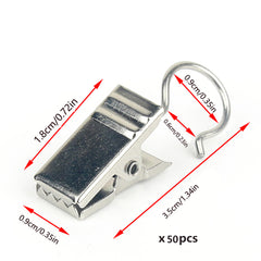 20pcs Metal Curtain Clips Household Decorative Hooks Curtain Buckles