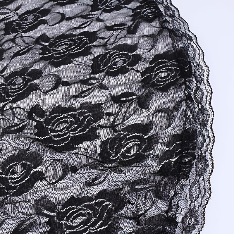 Short Floral Lace Bridal Veil for Weddings & Special Occasions