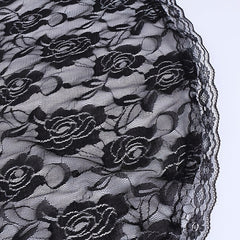 Short Floral Lace Bridal Veil for Weddings & Special Occasions