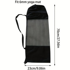 Breathable Drawstring Yoga Mat Mesh Bag