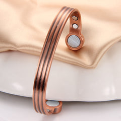 Adjustable Pure Copper Magnetic Bracelet for Men Women