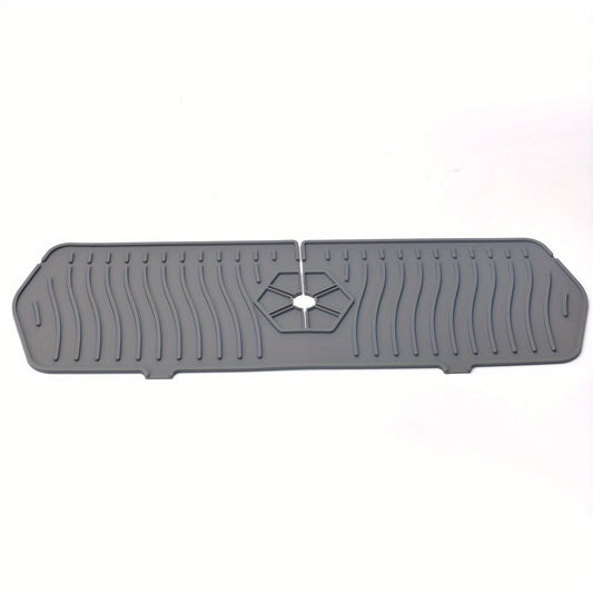 Silicone Kitchen Faucet Splash Guard and Drying Mat