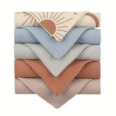 5pcs Baby Muslin Washcloth 23 X Muslin Towels 100 Cotton Gauze Cloth