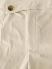  Wide Leg Trousers High Rise Solid Stretch Pants