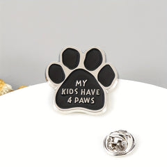 Dog Paw Shape Accessory Brooch Pin