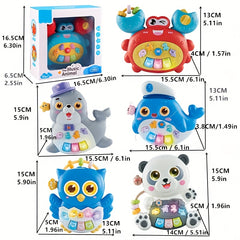 Animal Electronic Piano Toy for Kids with Press & Slide Buttons