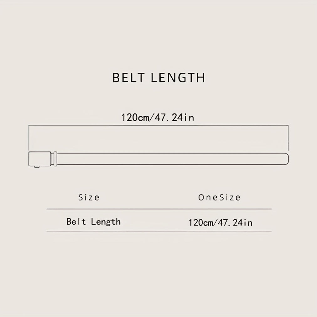 Men's Classic Automatic Buckle Belt Business PU Leather Belt