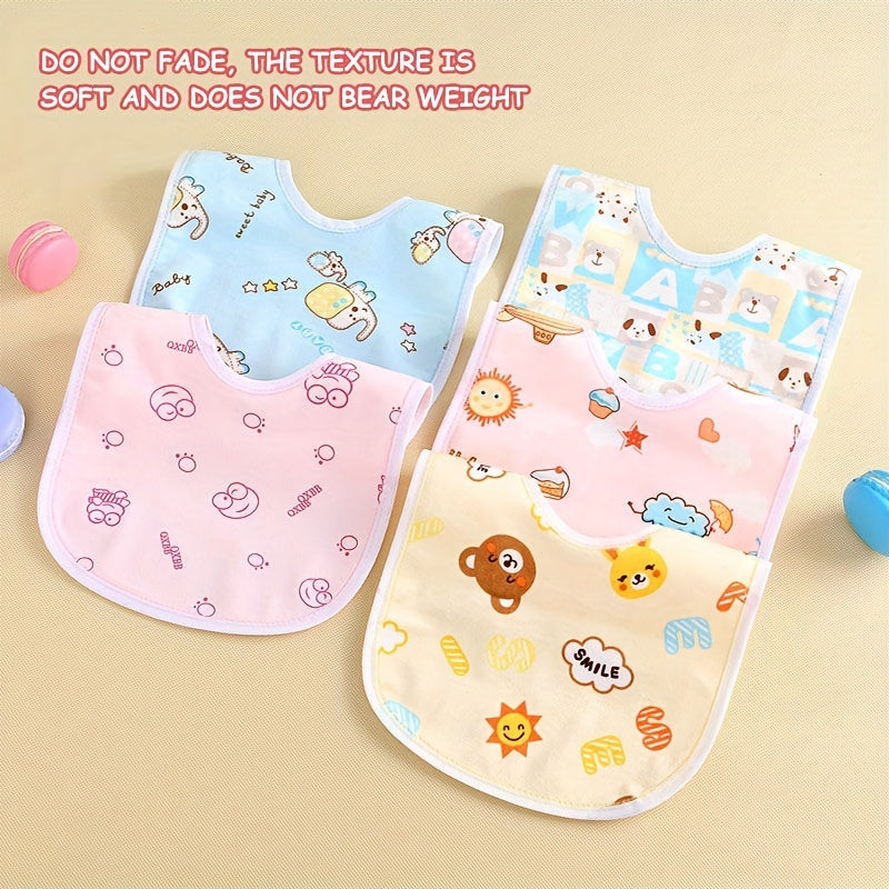 3pcs Waterproof Baby Bib Triangle Newborn Bibs Saliva Towel Baby Feeding Bib
