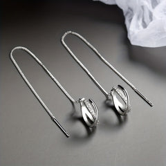 Zircon Decor Sexy Ear Cuff Threader Earrings Copper Jewelry