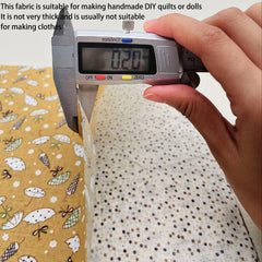7pcs Coffee Series Floral Cotton Fabric Quilting Patchwork Fabric