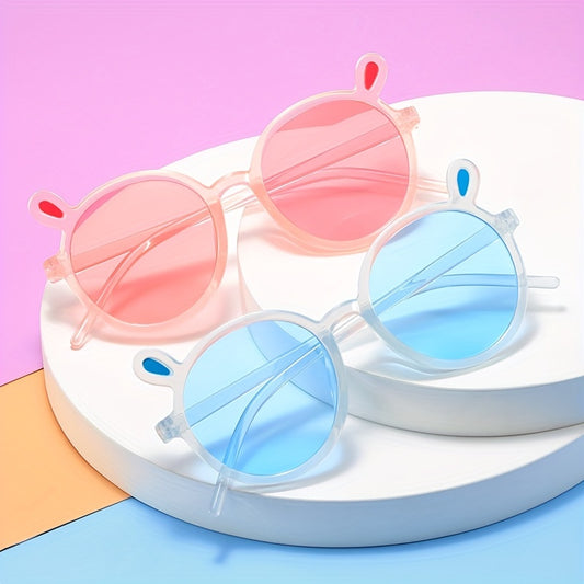 Kids Bunny Ear Sunglasses Sun Protection for Outdoor Party