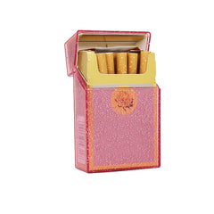 Sparkling Cigarette Case Moisture Proof Flip Top
