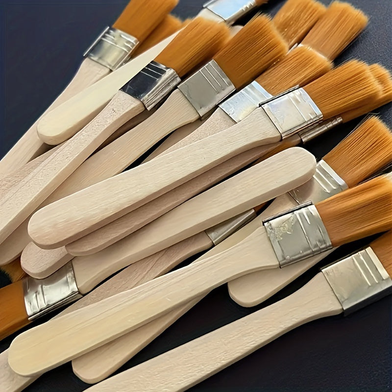 2pcs Nylon Paintbrush Set for Art Acrylic Gouache Soft Bristle