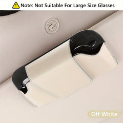 Car Glasses Clip Sunglasses Storage Box Card Holder Car Storage Bag