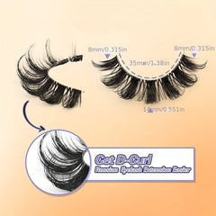 10 Pairs Natural 3D Fluffy Lashes for Daily or Special Occasion Makeup
