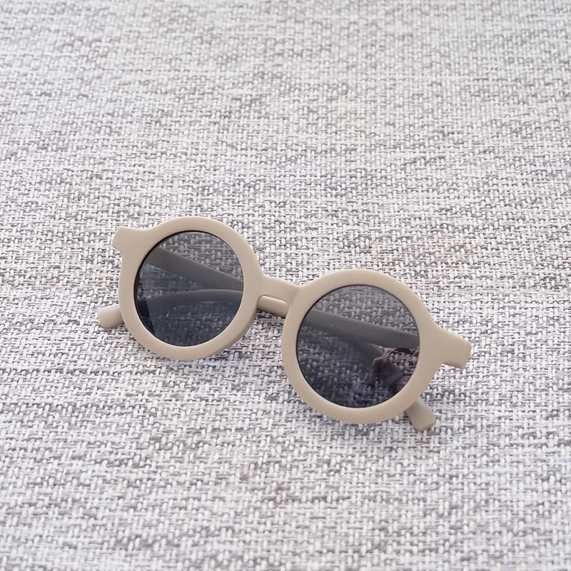 Round Frame UV Protection Girls Sunglasses for Outdoor Activities