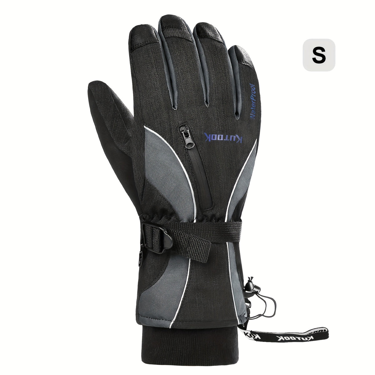 Neoprene Padded Touch Screen Skiing Gloves TPU Waterproof Windproof
