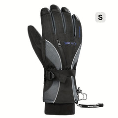 Neoprene Padded Touch Screen Skiing Gloves TPU Waterproof Windproof