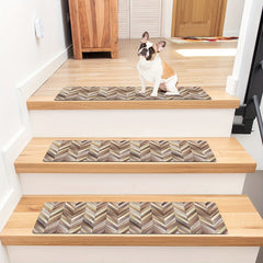Wooden Board Printed Floor Mat Polyester Material Carpet