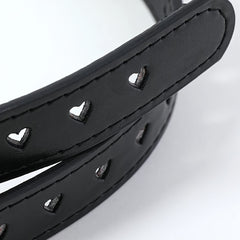 Girls Y2K Heart Buckle Belt for Music