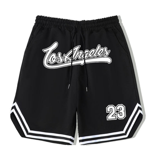 LA 58 Stripe Comfy Shorts Men's Elastic Waist Drawstring S